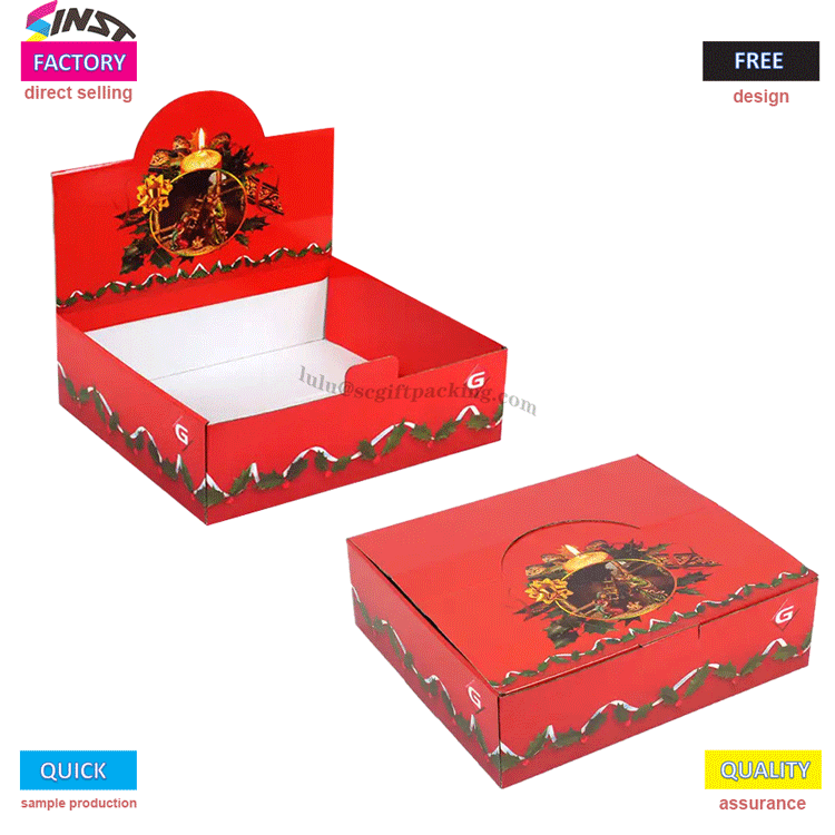 क्रिसमस डेस्कटॉप डिस्प्ले स्टैंड क्लासिक रंग योजना डेस्कटॉप उत्सव समारोह की भावना को प्रज्वलित करती है