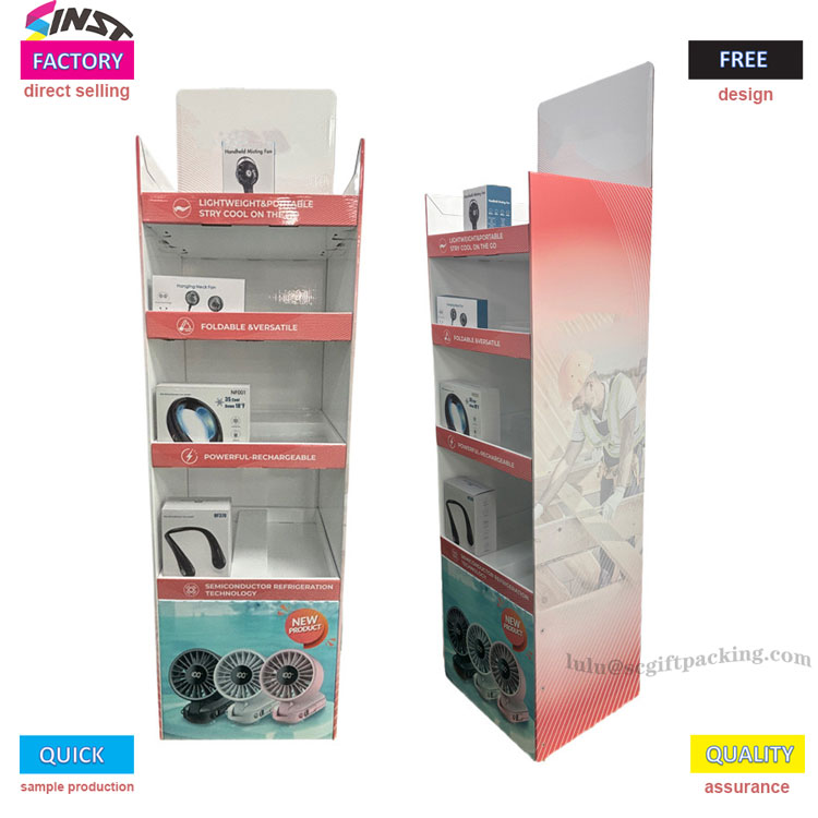 अपने बिजली के पंखे को बिजली के पंखे के कार्डबोर्ड डिस्प्ले स्टैंड पर अलग से कैसे खड़ा करें?