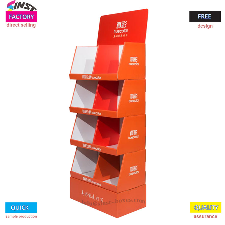 कागज तौलिया नालीदार बॉक्स प्रदर्शन रैक